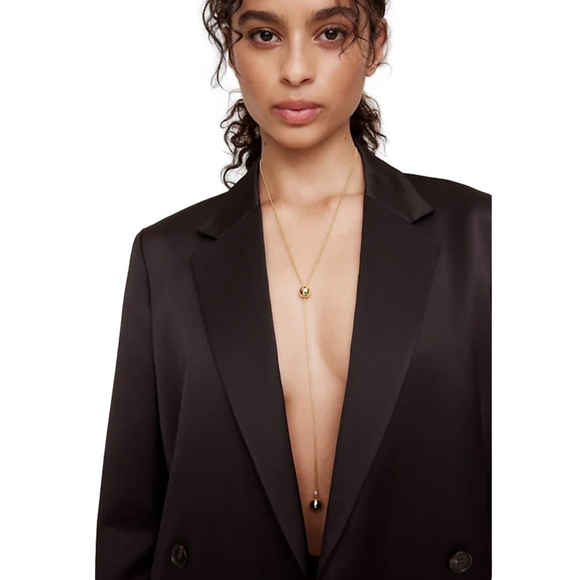 New! Banana Republic Spheres Y Necklace Aureus + Argent in GOLD - Sold out! - Picture 4 of 5